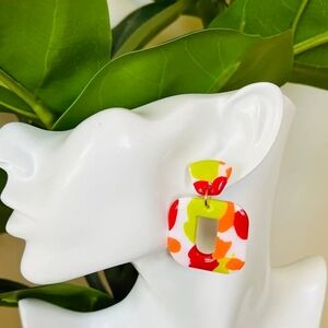 Colorful Geometric Earrings